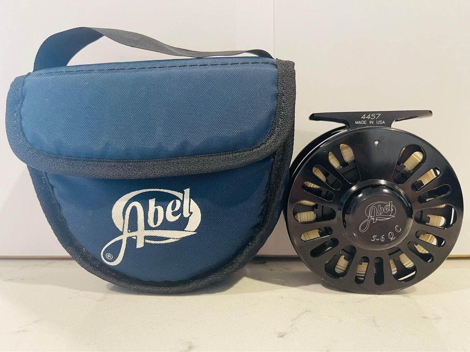 Abel No. 2 Fly Fishing Reel. Made in USA. W/ Pouch.