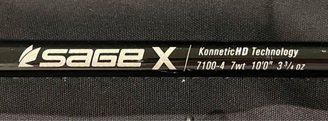 Sage X 7wt 9’0” (7100-4) Fly Fishing Rod