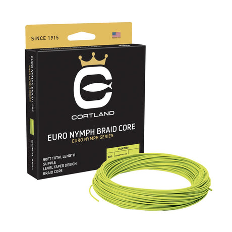 CORTLAND Euro Nymph Series Hi-VIS BRAID Core Fly Line - Fintek