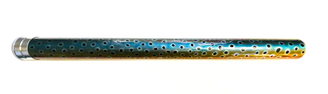 Custom German Brown Trout Air Brushed Fly Rod Tube - Fintek